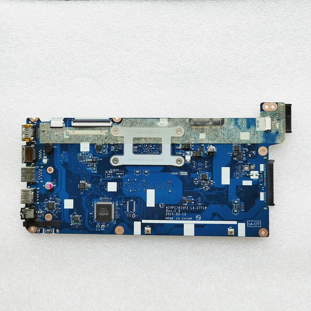 LA-C771P For Lenovo 100-15IBY B50-10 15.6 inches Laptop Motherboard AIVP1 / AIVP2 LA-C771P Mainboard With N2830/N2840 DDR3