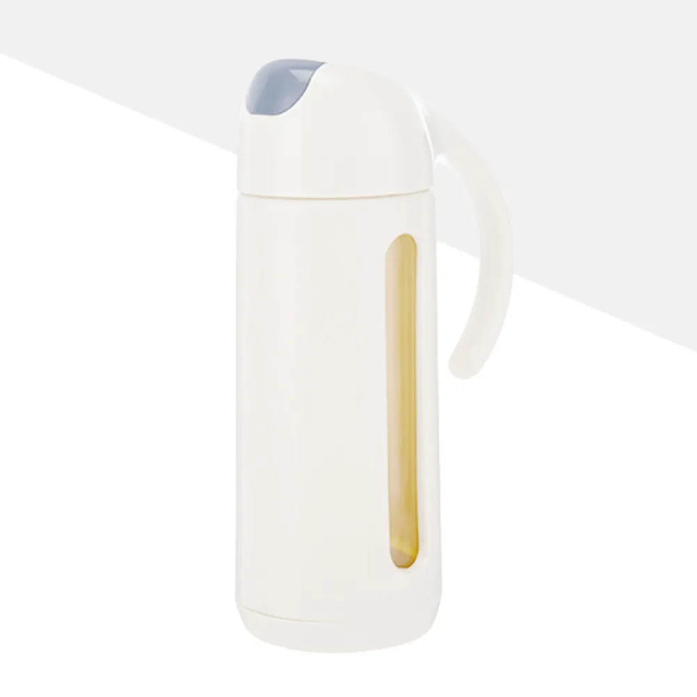 Auto-Flip Olive Oil Dispenser Bottle Borosilicate Glass Body Ergonomic Handle Non-Drip Gravity-Close Spout for Kitchen Home
