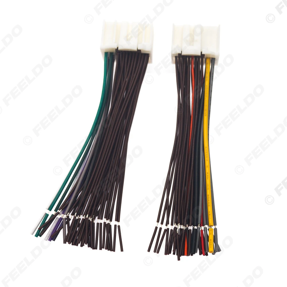35Pin+38Pin Full Pin Pluging Car Stereo Wire Harness Adapter Connector Plug Into Radio For KIA K2/K3/K4/Elantra/Mistra/Tucson