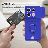 Card Metal Ring Holder case For Infinix Note 40 Pro Note40 Pro + Infinix Note 30 Pro Protect shield cover fundas
