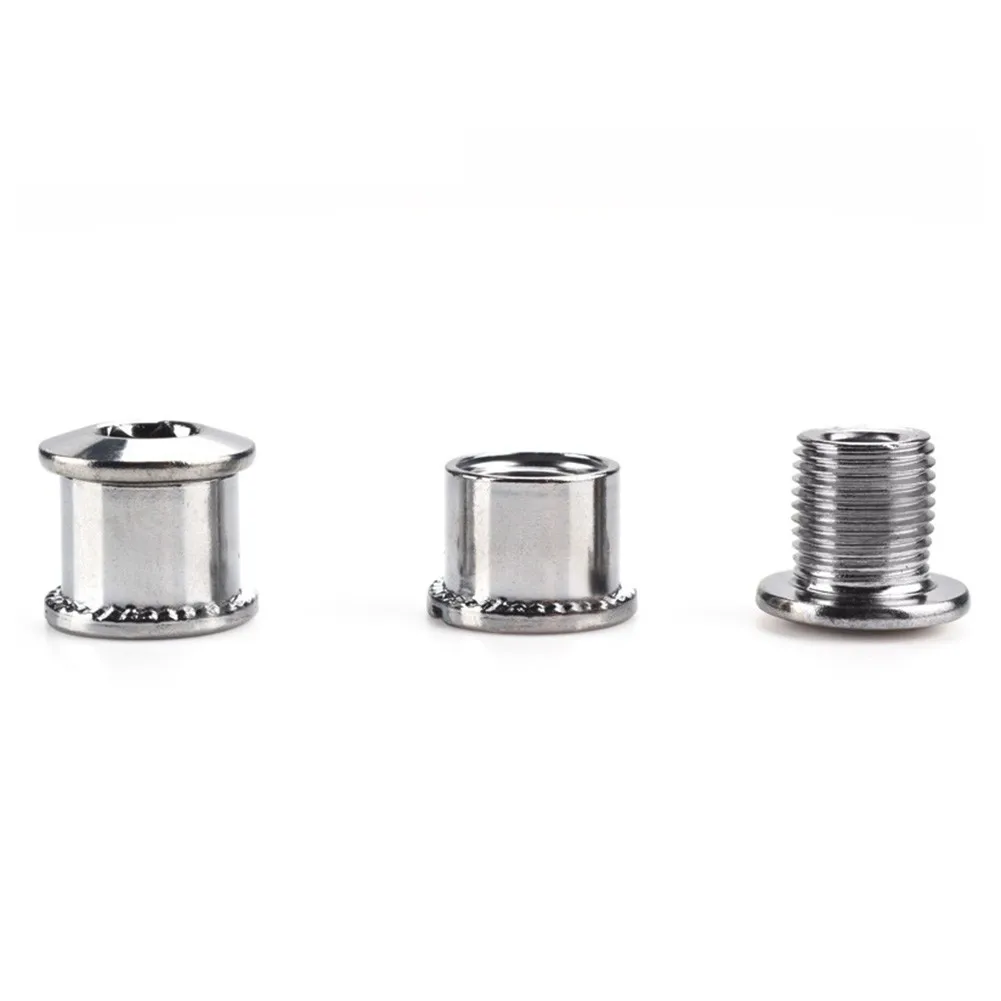 5 Pairs Chainring Bolts in Stainless Steel for Secure Mounting on Mountain Bike Single Crankset with Disc Lock Functionality
