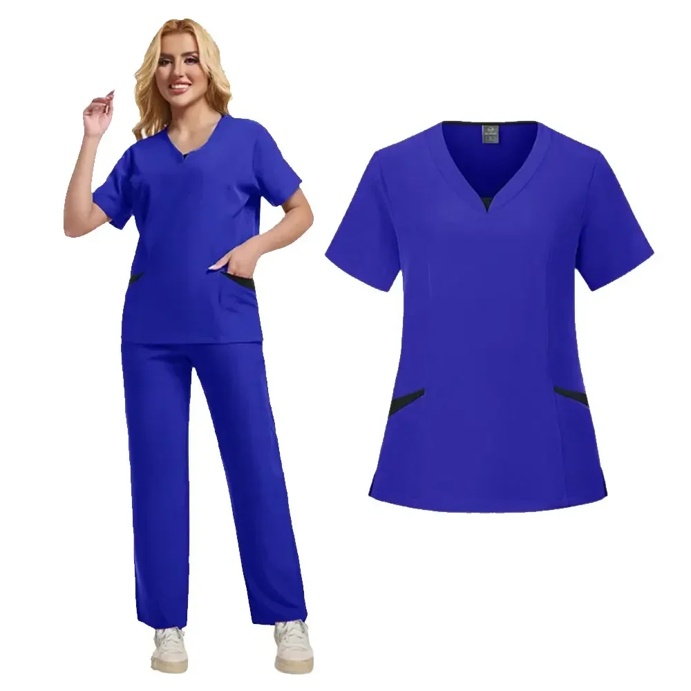 Najnowsze mundury pielęgniarki zestawy peelingów pielęgniarskich dentysta kliniczna odzież robocza kobiety mężczyźni medyczne kombinezony chirurgiczne uroda ubrania robocze