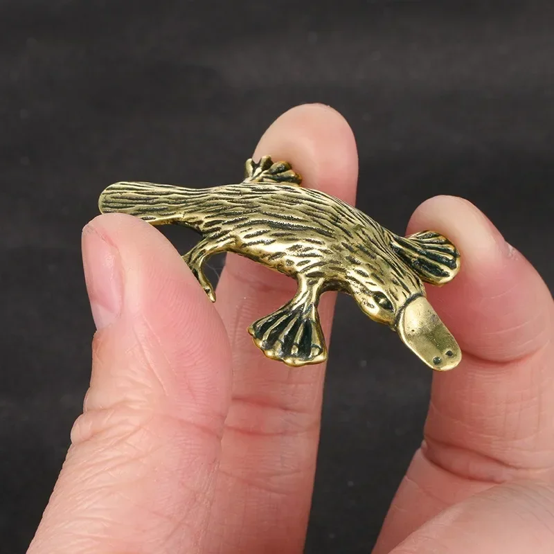 

2023 New Vintage Brass Platypus Solid Copper Ornament Antique Copper Handicraft