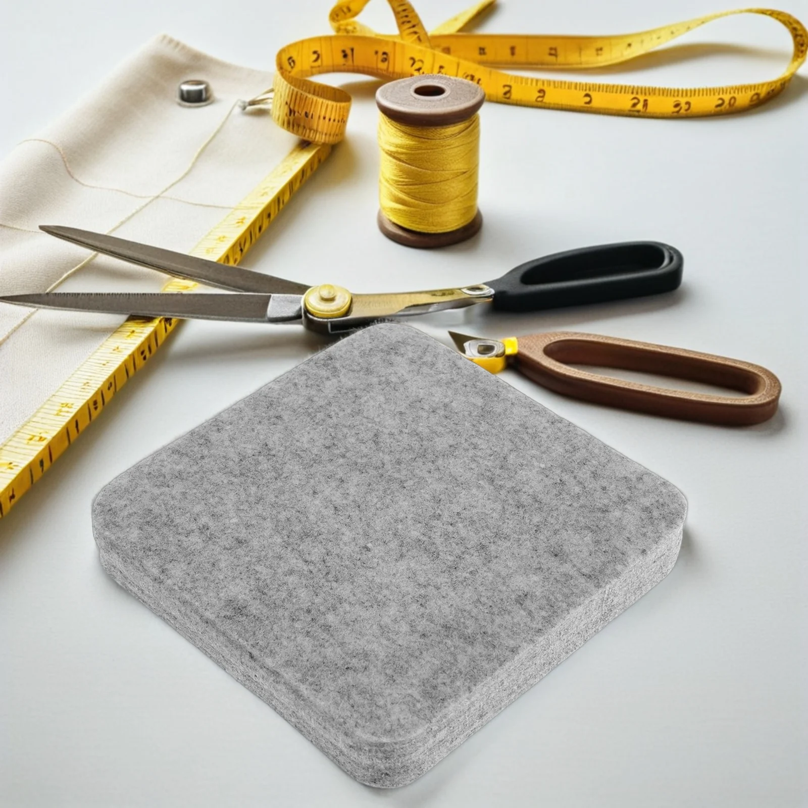 

6.29" X 0.98" Needle Felting Pad High-Density Natural Wool Base For Precision Diy Crafts Thick Felt Workstation Mat