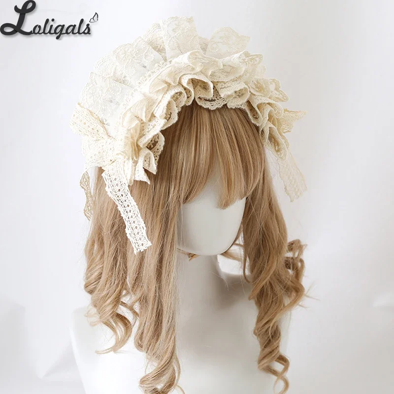 Accessori per capelli in pizzo Sweet Lolita Fascia per capelli Mori Girl