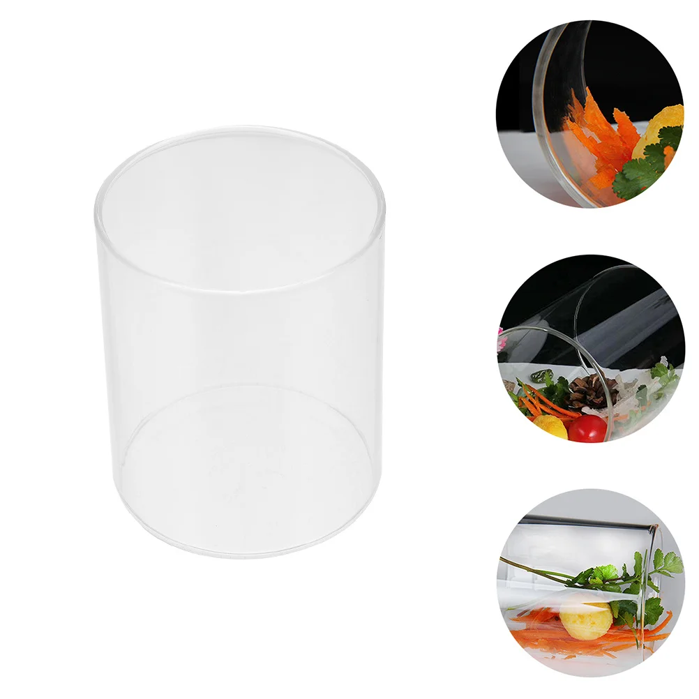 

1Pcs Glass Cylinder Tableware Clear Salad Fruit Bowl Storage Container for Kitchen Restaurant Party Food Display Fresh