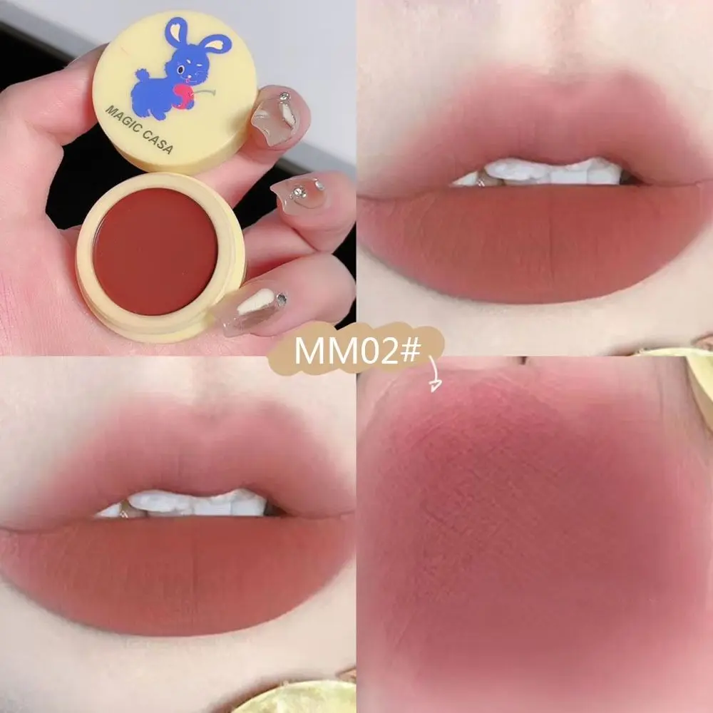 Lovely Can Shaped Make-Up Cartoon Lip Paste Lip Care Cosmetics Matte Long Lasting Lip Gloss Natural Waterproof Lipstick Women