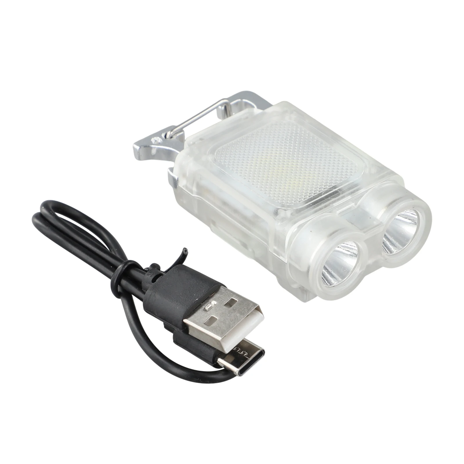 USB Rechargeable Flashlight Dual Light Flash Light Flexible Illumination Magnetic Convenience Large-Capacity Battery