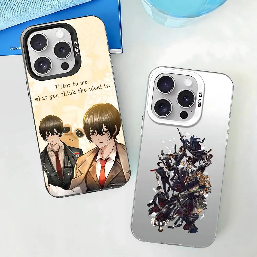 Spiel L-Limbus Company Handyhülle für IPhone 17 16 15 14 13 12 11 Pro Max Plus Farbe stoßfeste Rückseite Silberhülle