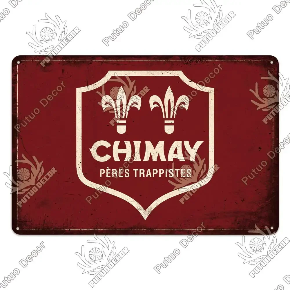 Putuo Decor Bier Merk Metalen Bord Vintage Tin Bord Decoratieve Plaquette Muur Decor Bar Pub Man Grot Woonkamer Decoratie