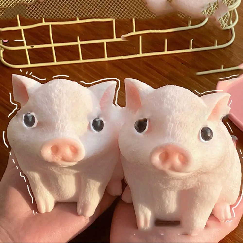 Slow Rebound Zodiac Piggy Squeeze Toy Cartoon Animal Simulation Piggy Squeeze Toys Soft Colorful Big Piggy Fidget Toy Office