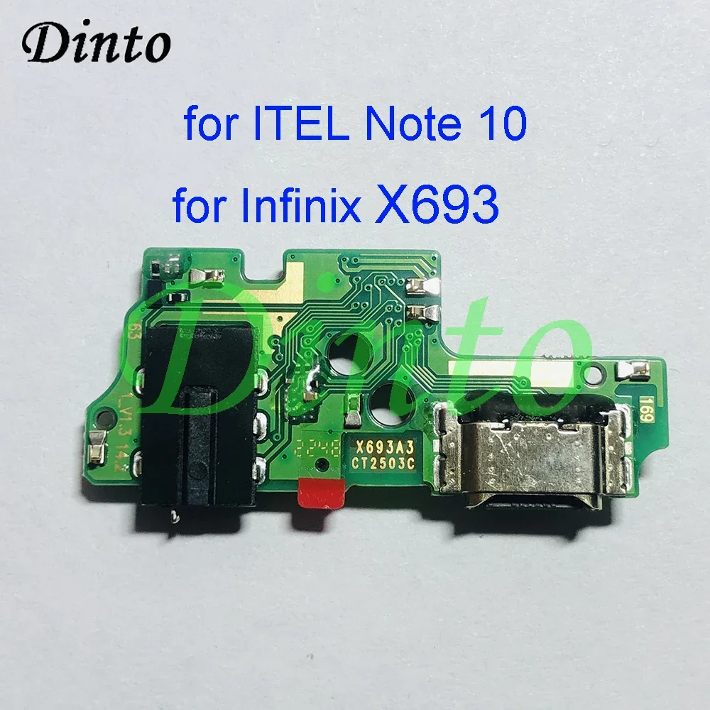 USB Charging PCB Dock Plate For Tecno ITEL Note 10 Charger Board Connector Port Flex Cable with Mic for Infinix X693 Tail Plug