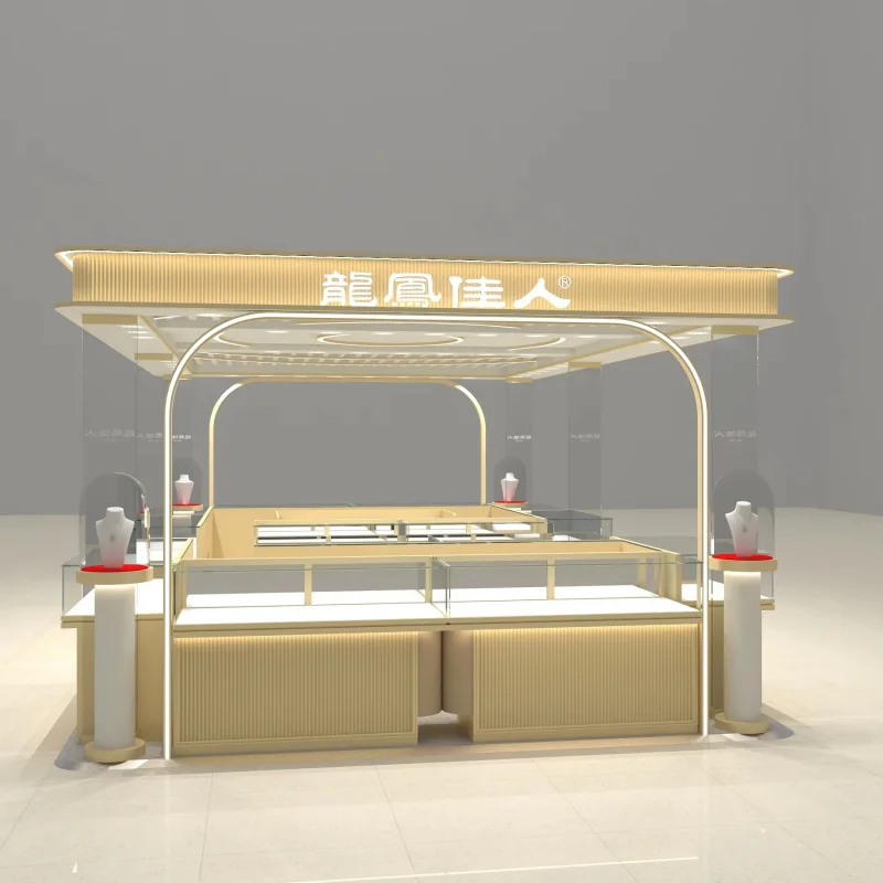 custom.Custom Modern Retail Display Cabinet and Showcase Counter | Custom Mall Kiosk Jewelry, Cosmetics, Food & Snacks