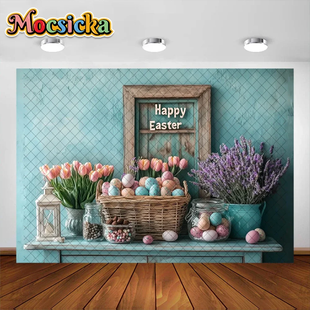 Primavera páscoa fotografia fundo feliz páscoa flor decoração de madeira chá de bebê bolo quebra cenários estúdio adereços