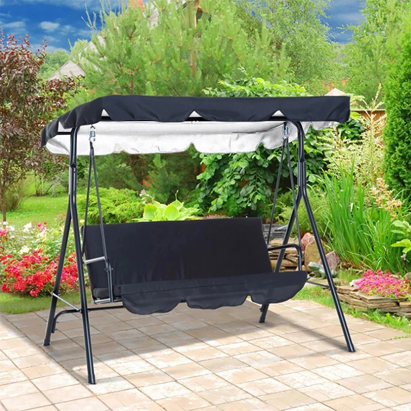 3-Seater Outdoor Swing Mat - Waterproof Cushion, Swing Chair Accessory, Multiple Colors, Ideal for Gardening