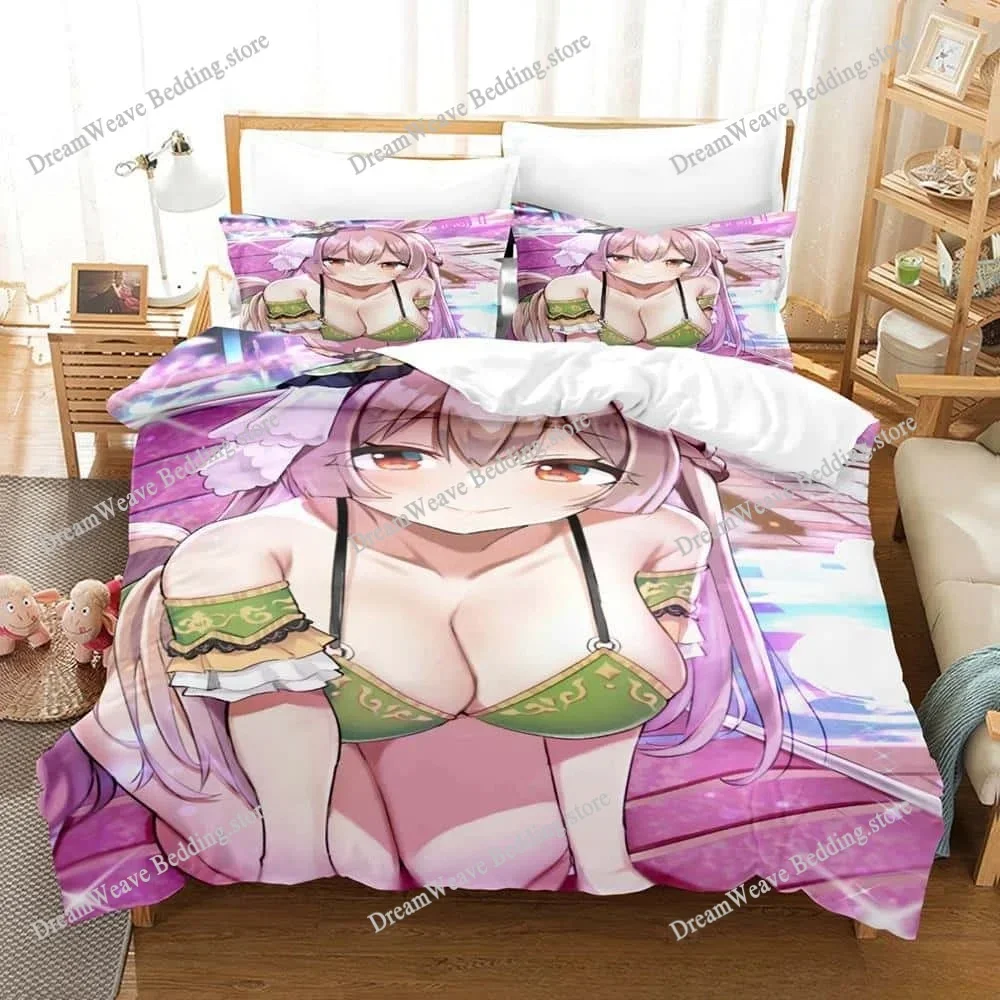 

Uma Musume Pretty Derby Bedding Set Cartoon Anime set Adult Kid Bedroom Duvet cover Sets 3D Print Kawaii Anime Luxury Gift963
