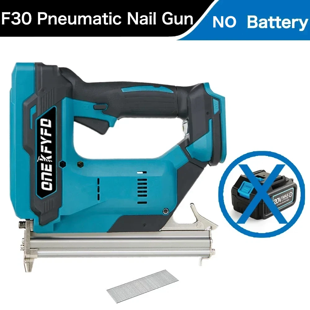 F30/422j/1022j Borstelloze Elektrische Nail Gun Frame Spijker Tacker Meubelen Nietpistool Houtbewerking Tool Voor Makita 18V Batterij