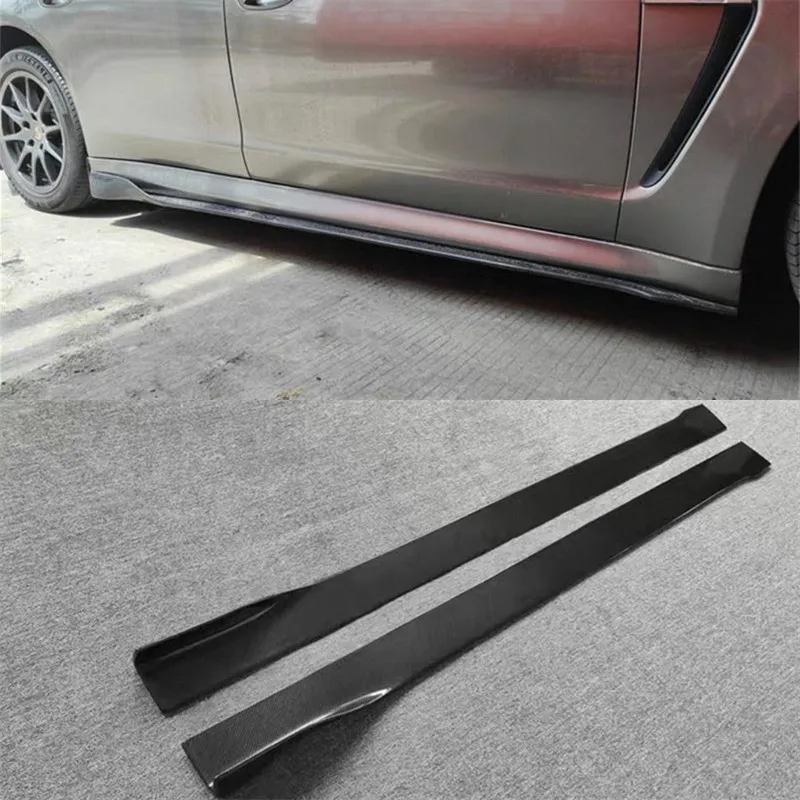 

For Porsche Panamera 970.1.2 2010 2011 2012 2013 2014 2015 2016 ReaI Carbon Fiber Side Skirts Pane Spoiler