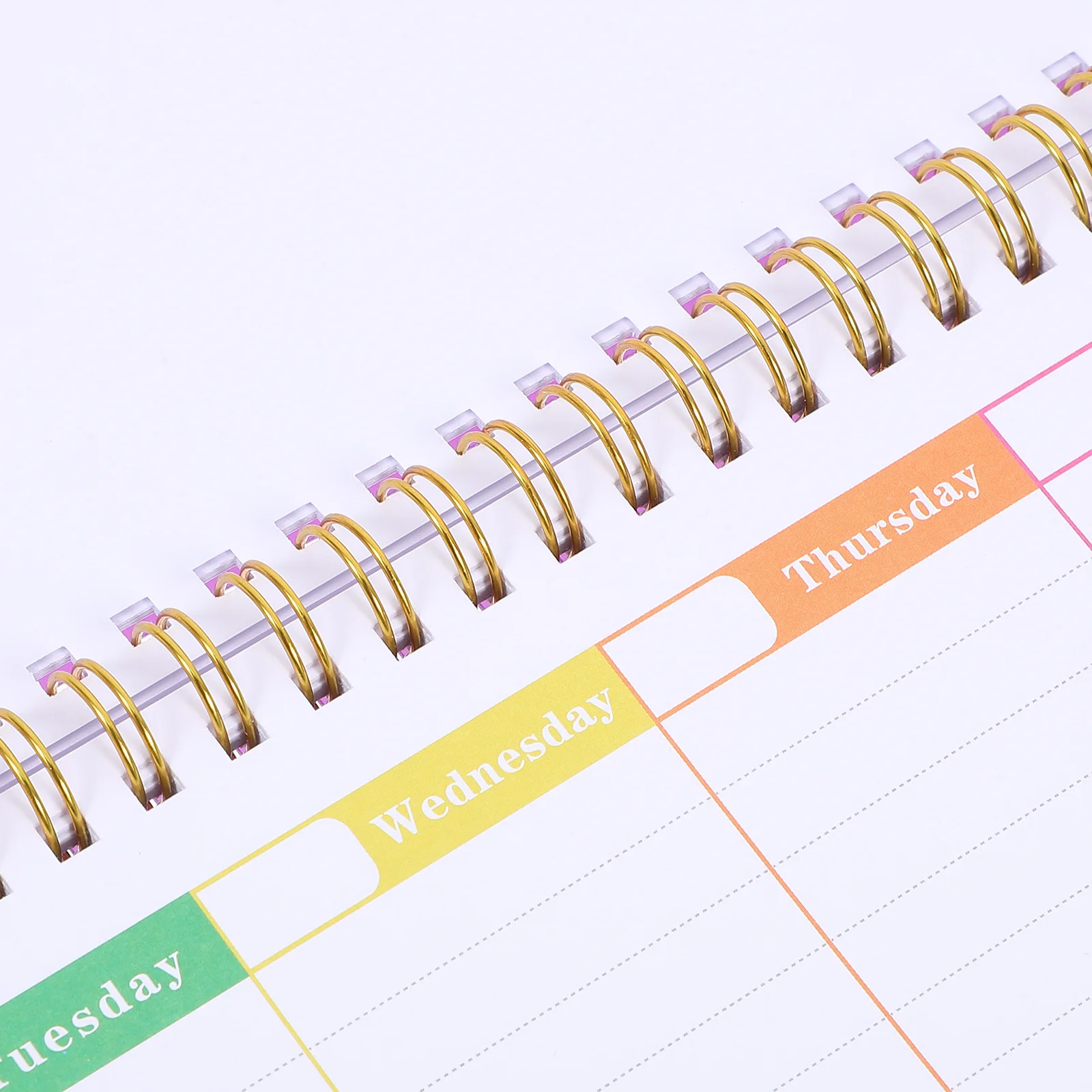 Bloc de notas planificador semanal, diseño Horizontal sin fecha púrpura, rastreador de hábitos de papel a prueba de tinta, pestañas de notas rasgadas, tareas diarias