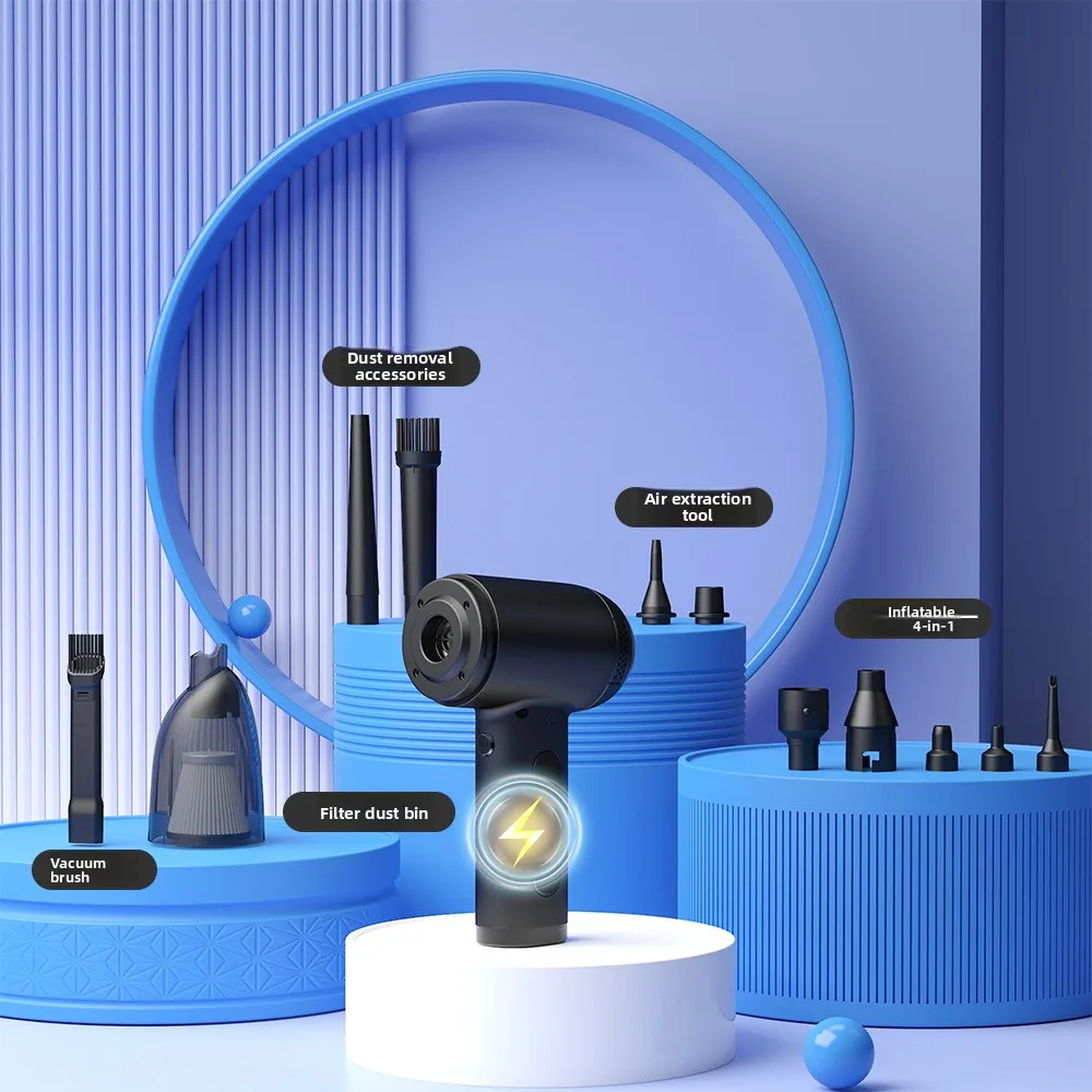 

Cross-border new dust blower handheld wireless vacuum cleaner car high-power inflatable pump household vacuum storage