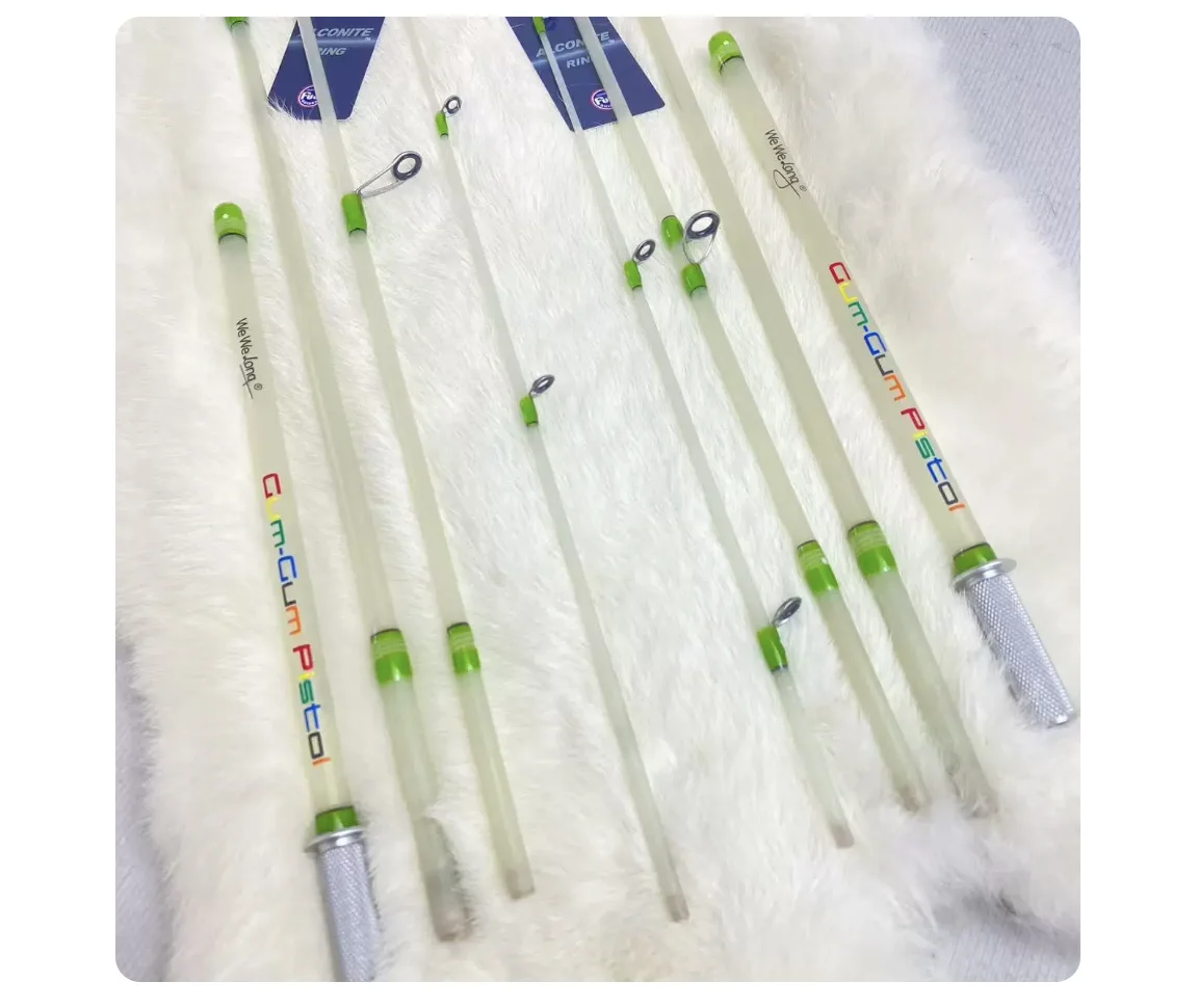Weiwei Long 504 Second Generation Ultra Soft Q-Elastic Glass Fiber Elastic Casting Lure Rod Marimo White Strip Micro Rod Stream