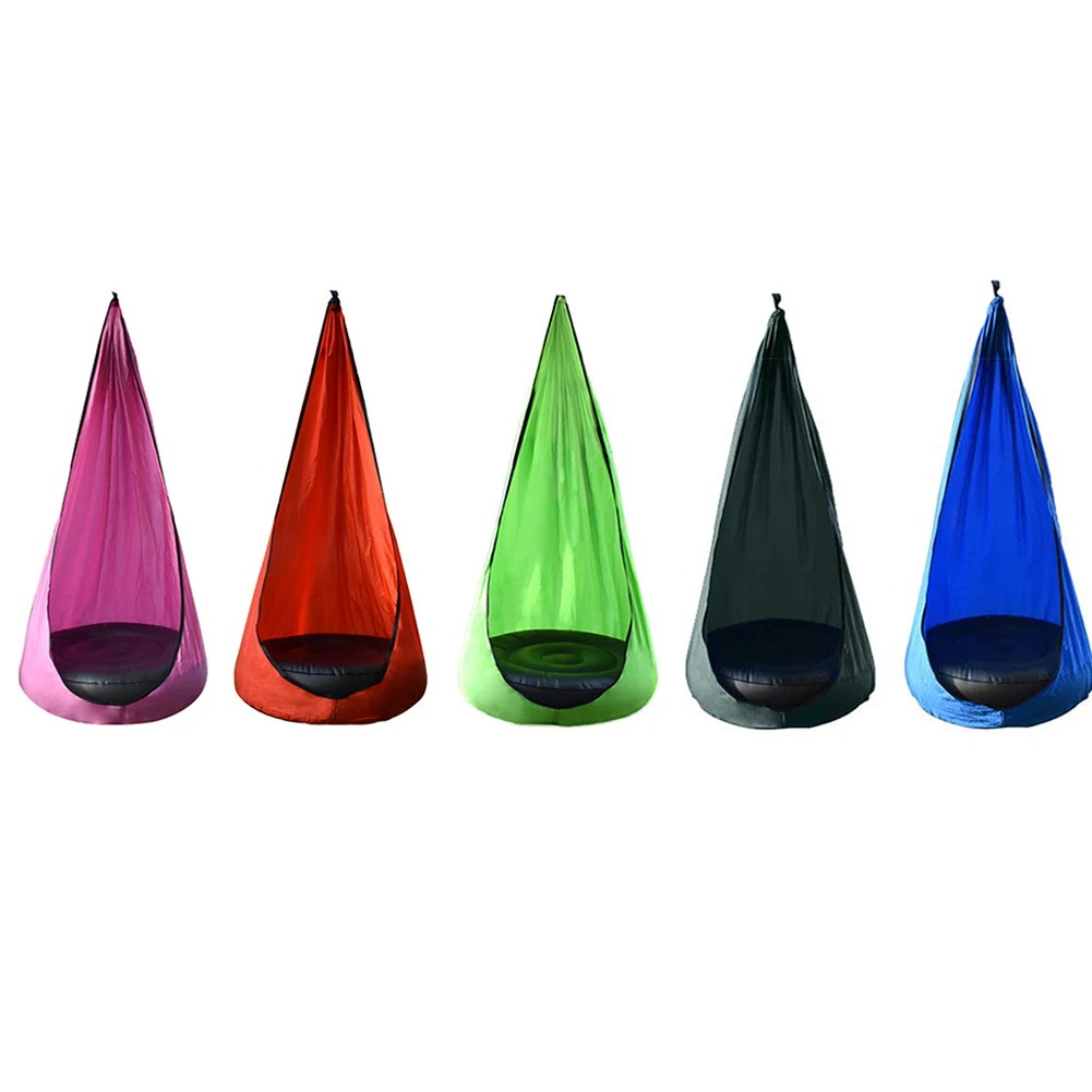 Children Kids Pod Swing Chair Tent Indoor Outdoor Garden Hanging Seat Hammock Outdoor Hammock Inflatable Hammock