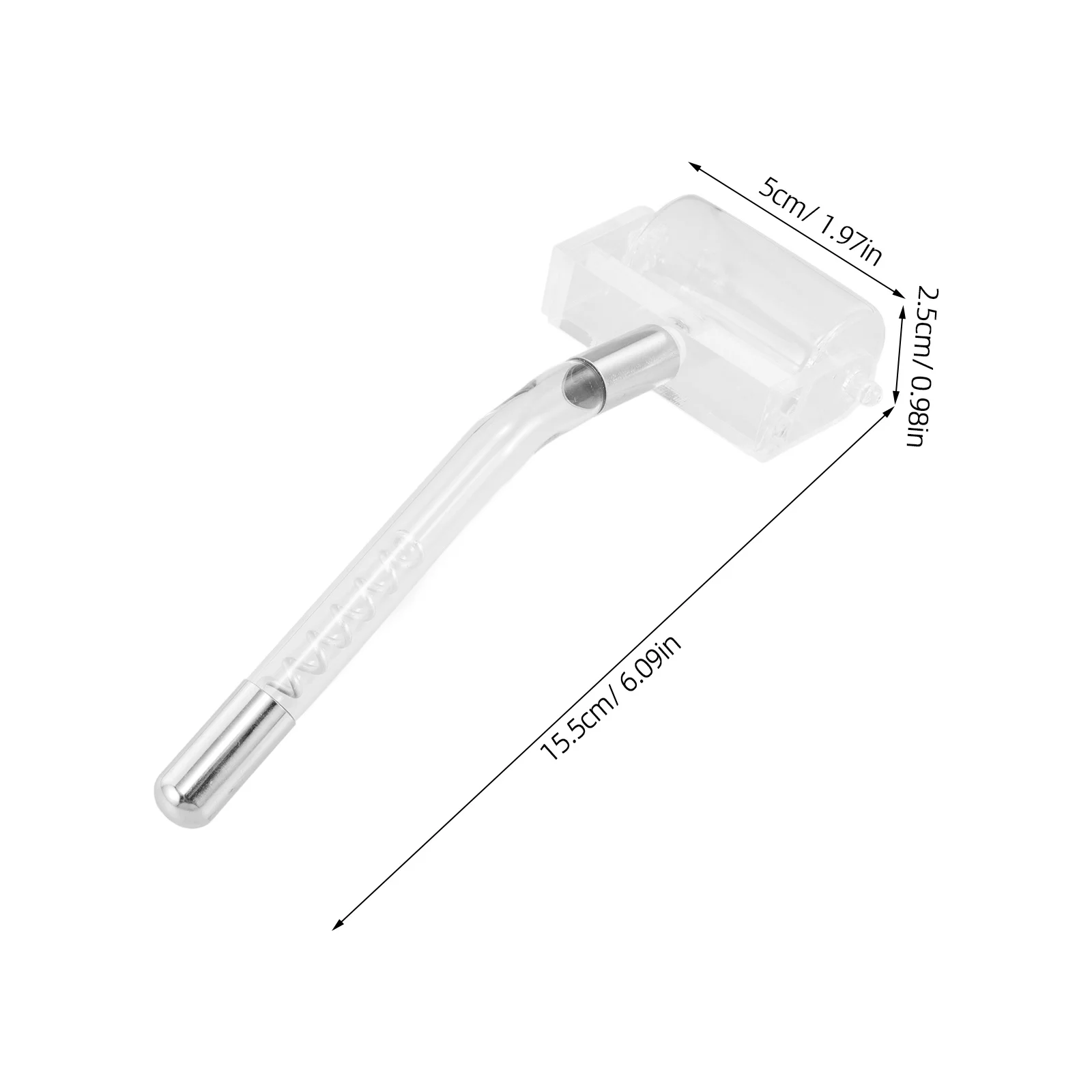 Red Light Glass Roller Attachment For Facial Device High Frequency Electrode Skin Care Tool Portable Replacement Part