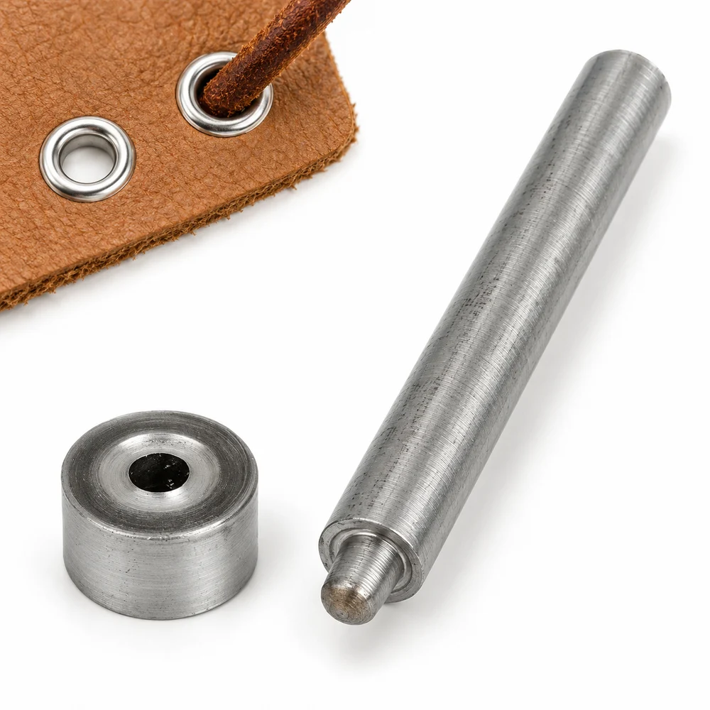 Manual Eyelet Setting Punch Tools for Metal Grommets, Leathercraft Installation Kit for Clothing, Jeans and Bag Making 3-10mm