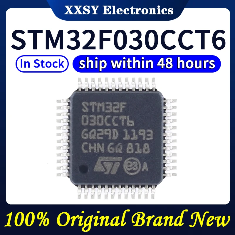 STM32F030C8T6, STM32F030C8T6, STM32F030F4P6, STM32F030K6T6, STM32F030R8T6, STM32F030RCT6, alta qualidade, 100% original, novo