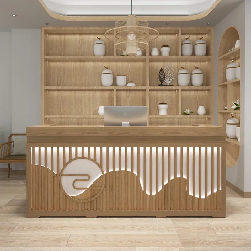 

Стойка для наличных денег, стойка для кафедры, ресторанные столы, современный салон, Comptoir De Caisse, бутик, деревянная мебель