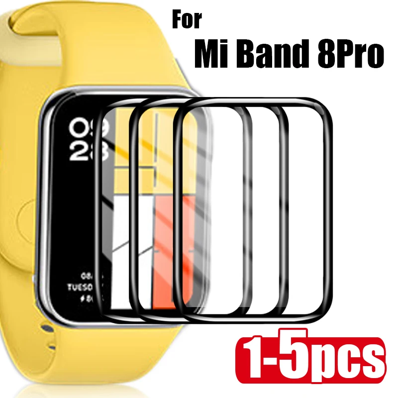 5-1pack Screen Protectors for Xiaomi Mi Band 8 7Pro Smart Watchband HD Full Protective Cover Films for Miband 8 Pro 7 Pro