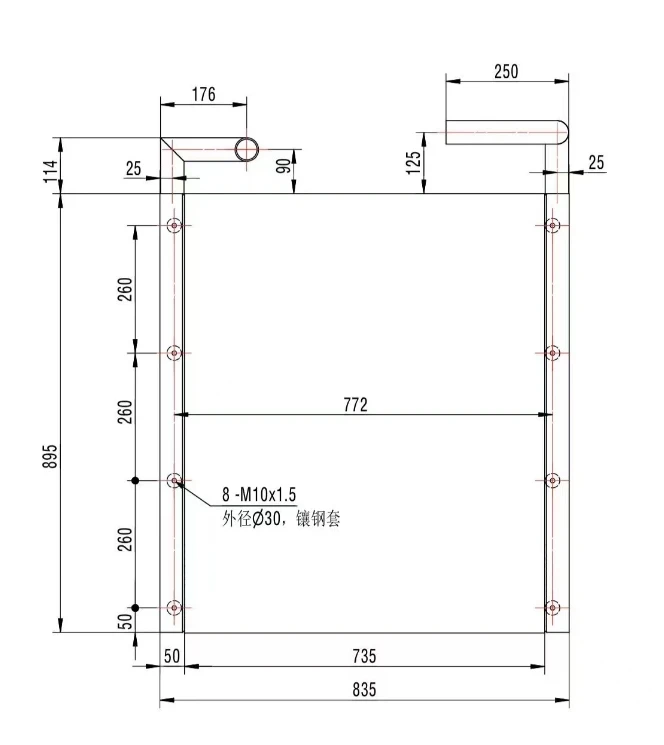 EX300-3 oil cooler radiator for Excavator hydraulic cooling