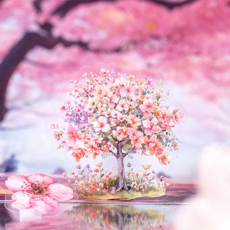 1pack Four Seasons Botanical Paper 50 Sheets European Tree Landscape Designs Nature Journaling Decoupage Projects