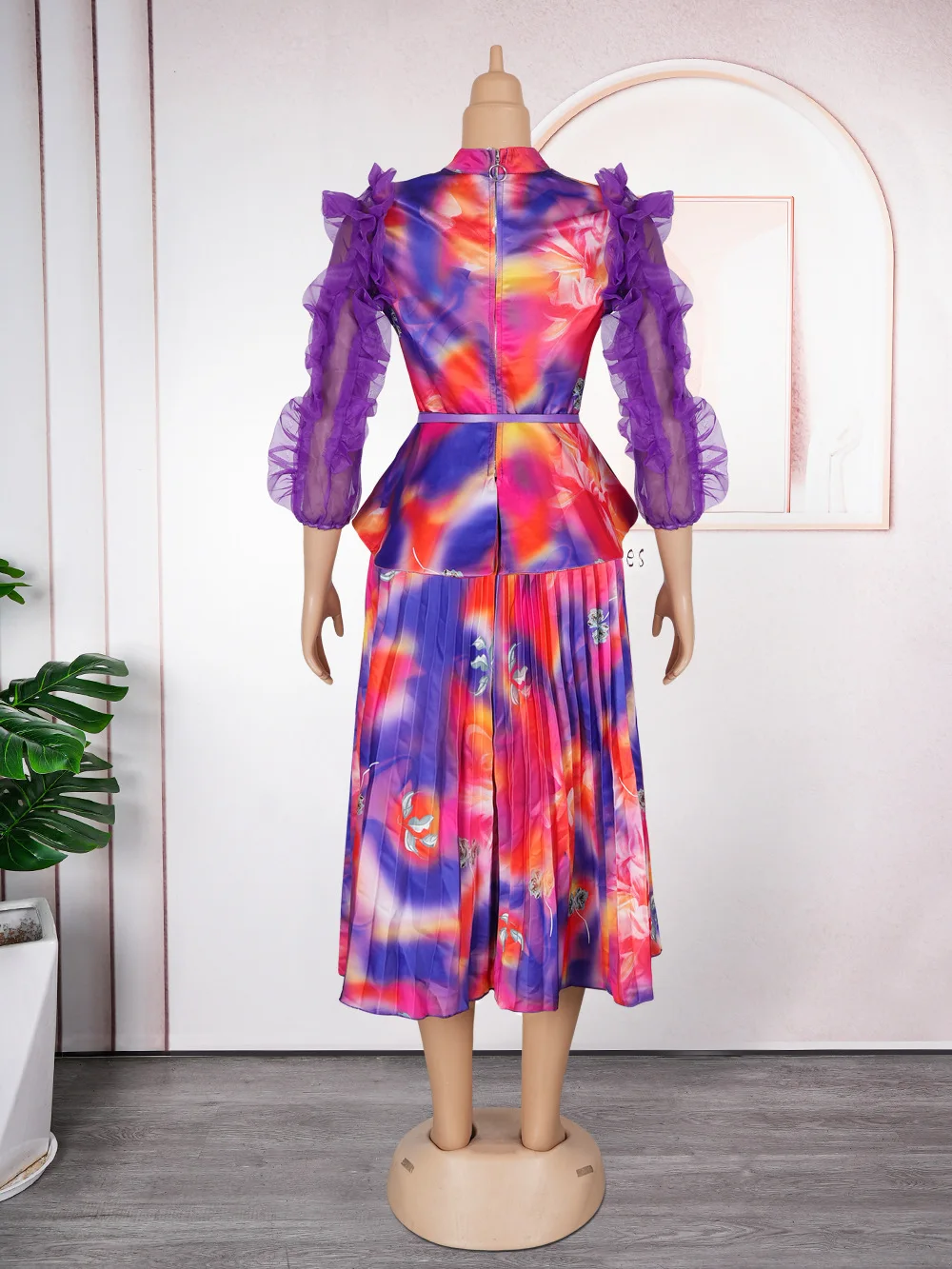 الملابس الأفريقية للنساء 2 قطعة مجموعات بلوزات والتنانير الدعاوى Dashiki أنقرة تركيا وتتسابق ثوب حجم كبير فساتين حفلات الزفاف