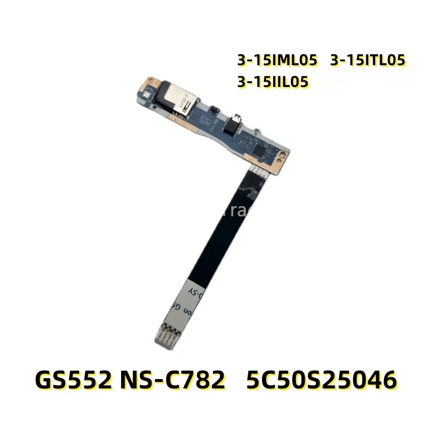 Per Lenovo Ideapad 3-15IML05 3-15IIL05 IGL05 3-15ITL05 Laptop Aduio scheda interruttore pulsante di alimentazione con cavo GS552 NS-C782 muslimate