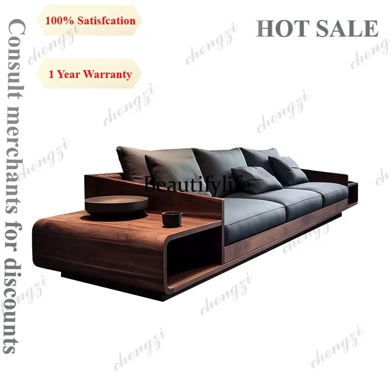 03 A68 Three Seater Living Room Sofas Wood Oversized Nordic Floor Living Room Sofas Lounge Individual Muebles Para El Hogar Couc