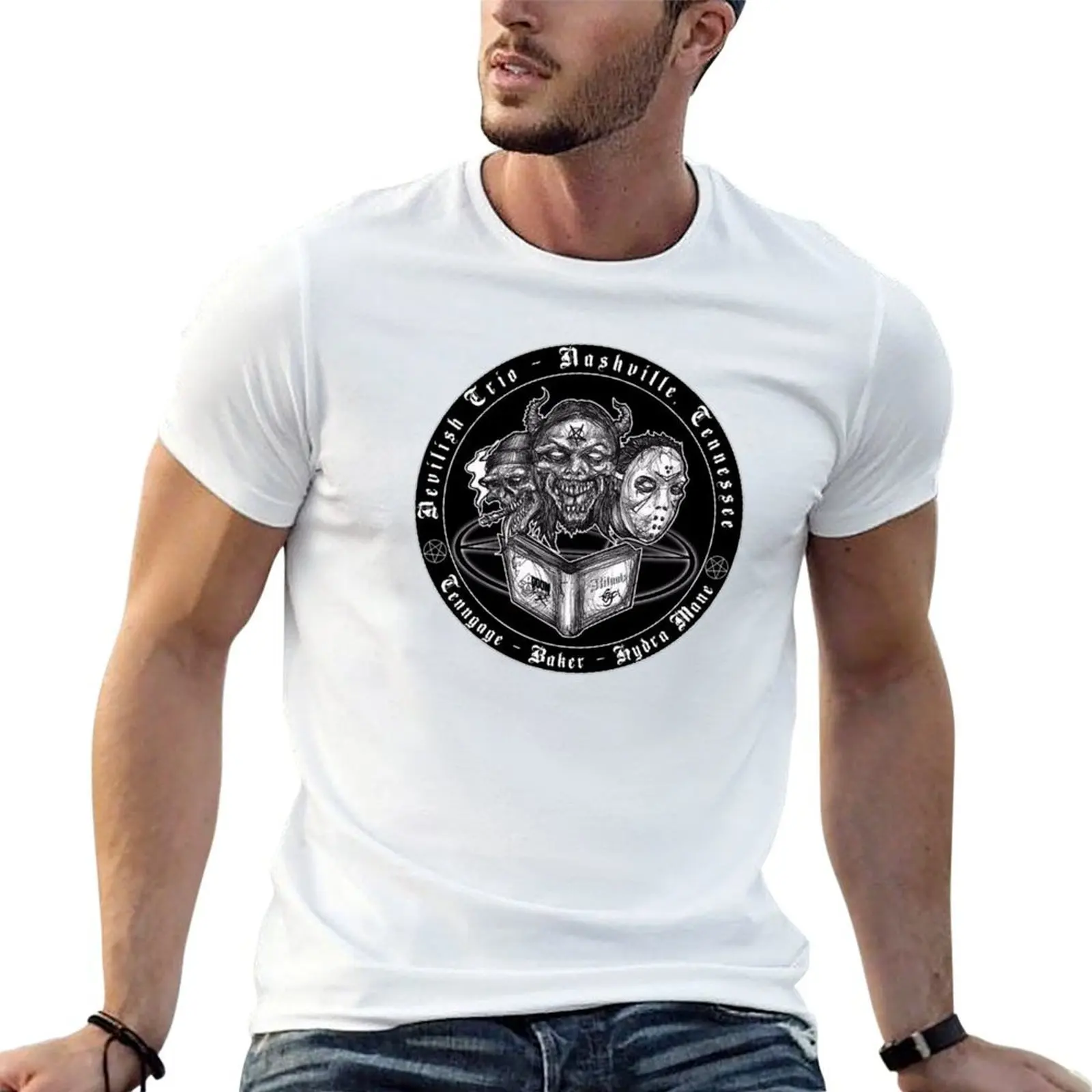 

Devilish trio T-Shirt t shirts for man pack white graphic t shirts for man printed t shirts for man T-shirt