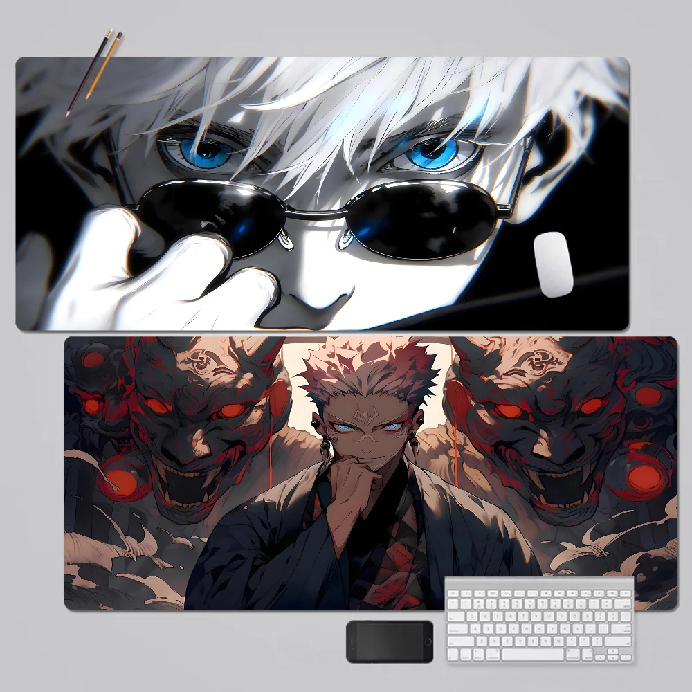 

Hot Anime Jujutsu Kaisen Mousepad Boy Pad Natural Rubber Gaming Mousepad Desk Mat Size For Gameing World Of Tanks CS GO Zelda