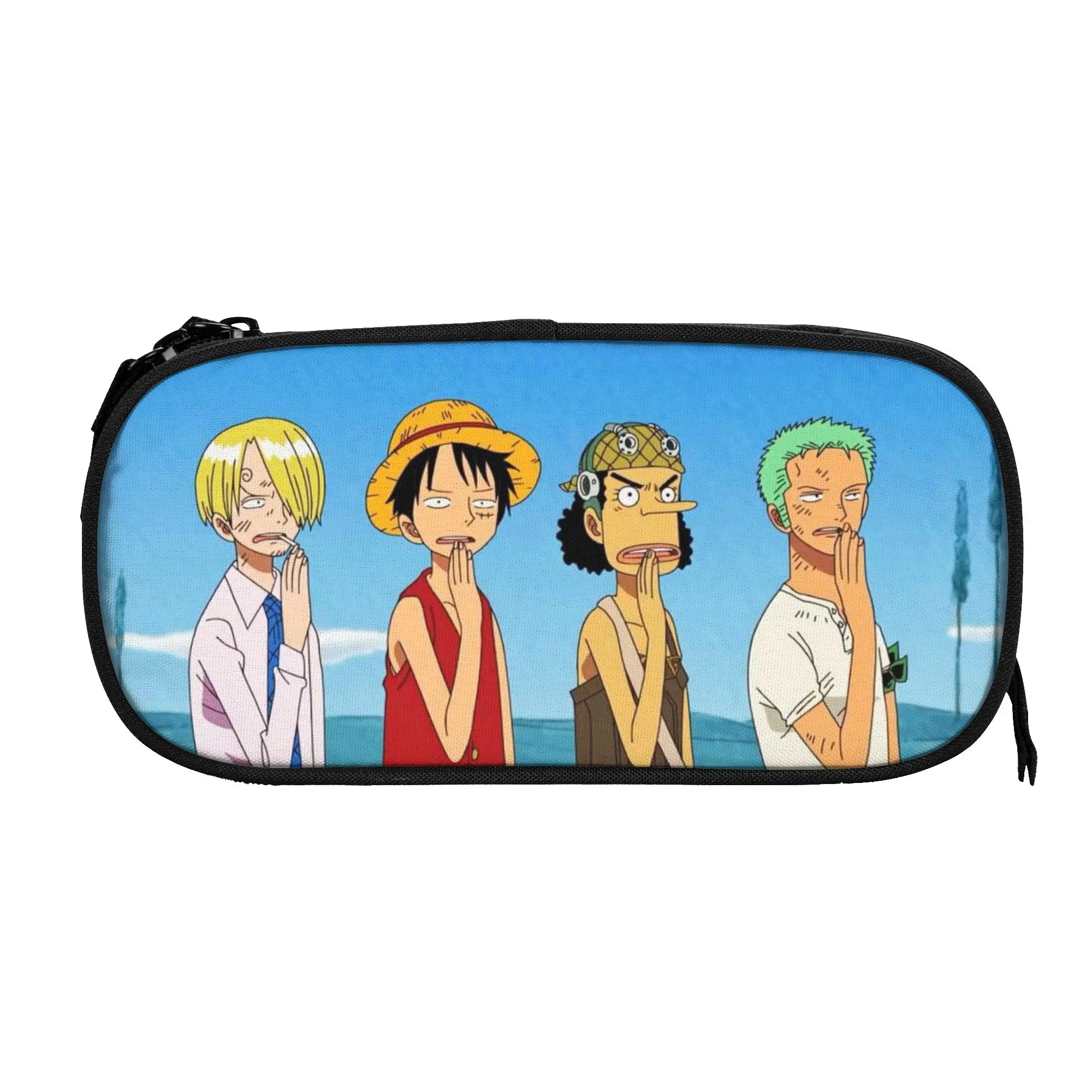 

o-one-piece-e onepiece luffys Pencil Case New Pen Box Bag Girls Boys Big Capacity Office Zipper Pencil Box