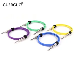 GuerGuo 1/4 Inch Guitar Cable , 6.35mm (1/4) TRS to TRS Stereo Audio Cable Male to Male Balanced Interconnect Instrument Cable