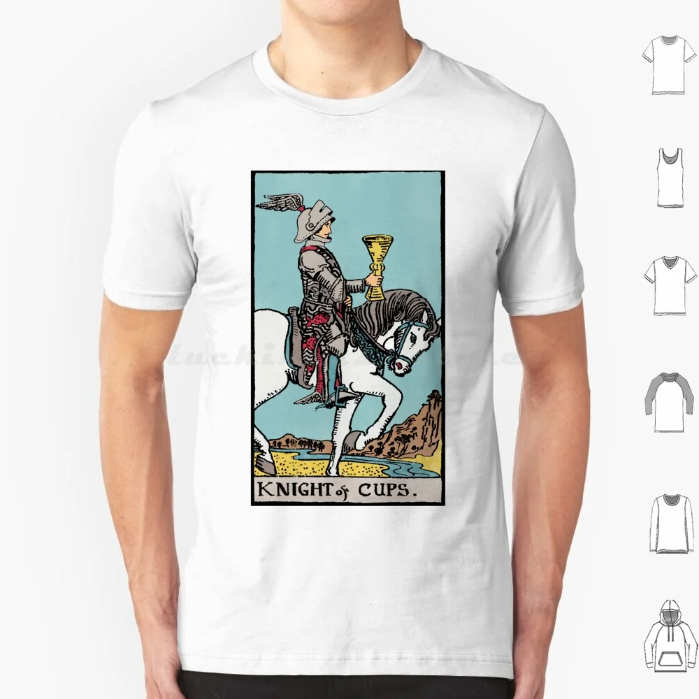 Knight Of Cups ( Rider-Waite ) T Shirt Cotton Men Women Diy Print Rider Waite Tarot Metaphysics Channeling Psychic Wicca Pagan