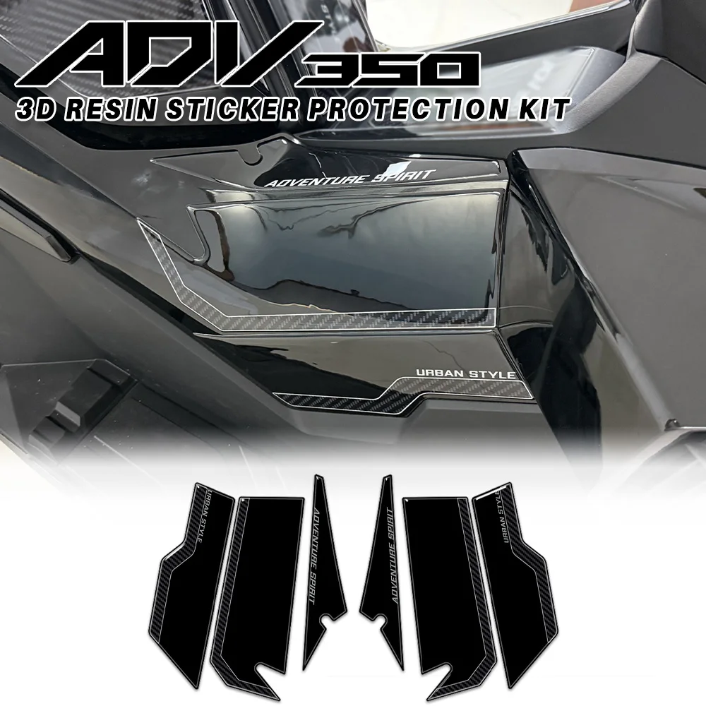 

For ADV350 2025 ADV 350 Motorcycle Accessories Scratch-resistant Waterproof 3D Resin Stickers Tank Pad Protective Tunnel Test
