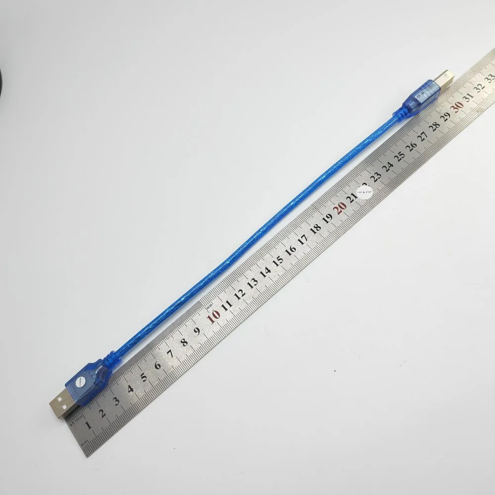 Afbeelding 6: Usb 2.0 Type Een Mannelijke Naar B Adapter Converter Korte Datakabel Snoer Voor Printer Blauw 30Cm
