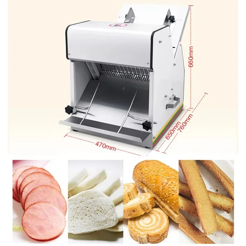 High Quality 31 Pieces Bread Slicer Machine Baguette Slicing Toast Cutter Professional Bakery Baking Equipment Customized