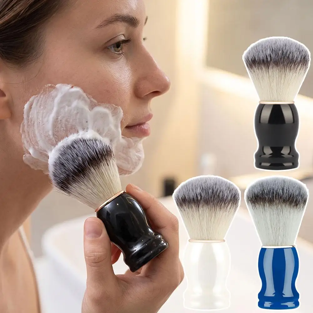 Beard Shaving Brush Makeup brushes 1pcs Wooden Handle Bristle Hair Salon Barber Soap Foam Shave Men Facial Cleaning Tools