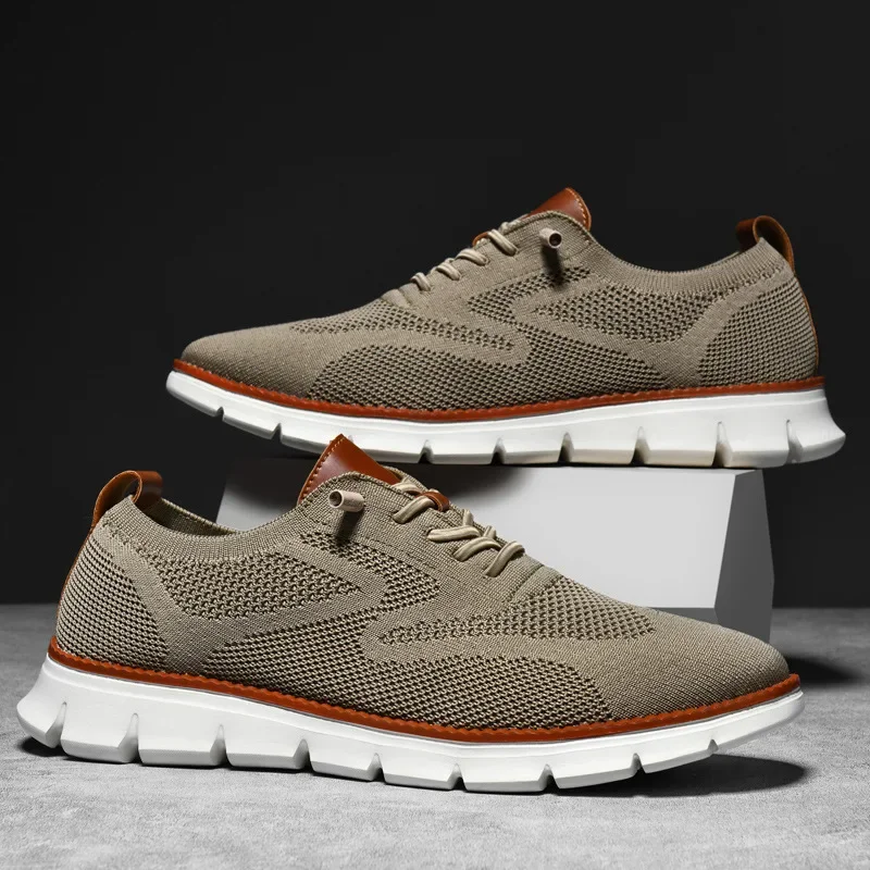 

British Casual Men's Shoes Fashionable and Trendy Men's Shoes Breathable and Lightweight Sports Loafers Business Work Men Shoes