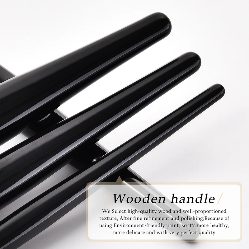 Conjunto de pincéis de maquiagem para base de alta qualidade, pincel de maquiagem profissional, pó líquido, sombra, vinco, corretivo, ferramentas cosméticas requintadas