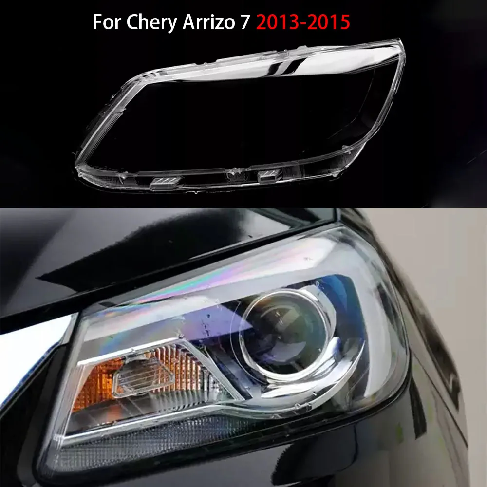 

For Chery Arrizo 7 2013-2015 Front Headlamps Cover Headlights Lens Transparent Lampshade Plexiglass Shell Replace Housing
