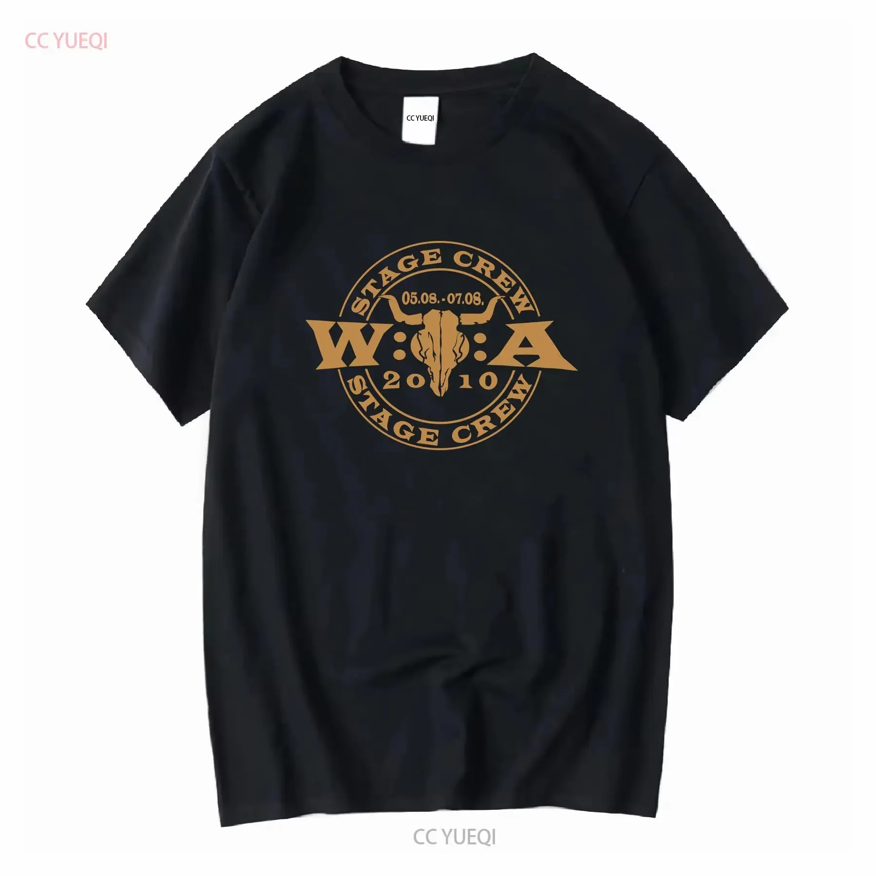Rare Wacken Open Air Metal Festival 2010 WOA Stage Crew T Shirt MEDIUM Collector long or short sleeves vintage Washed Stretched
