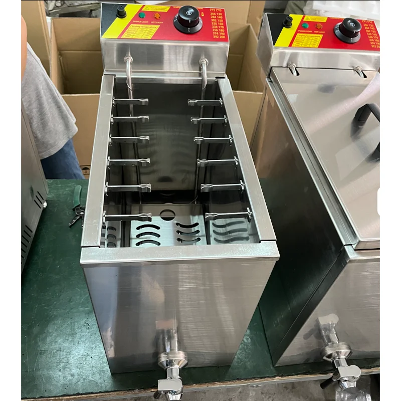 Electric Cheese Hot Dog Fryer With Large Capacity Commercial Sausage Fryer